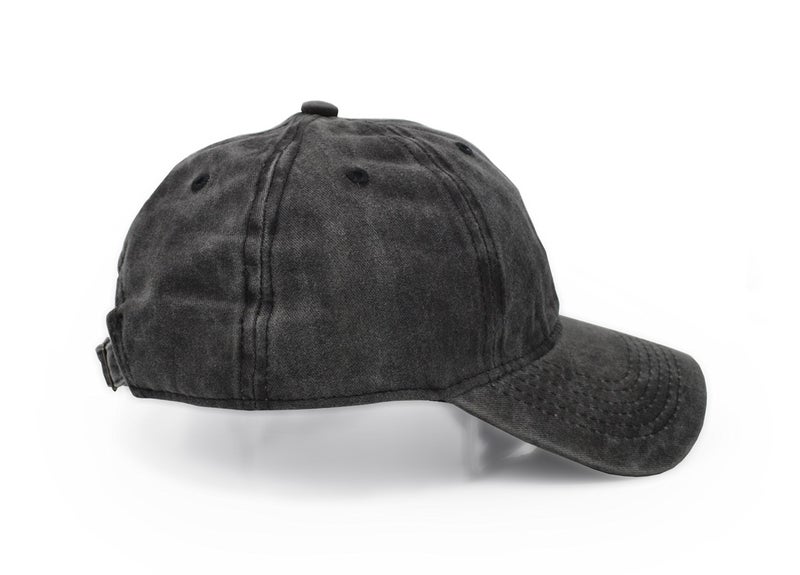 UltraKey Baseball Cap, UltreKey Washed Cotton Adjustable Sport Outdoor Sun Cap Unisex Hip hop Casual Hat Snapback Cap(Black) - Image 5